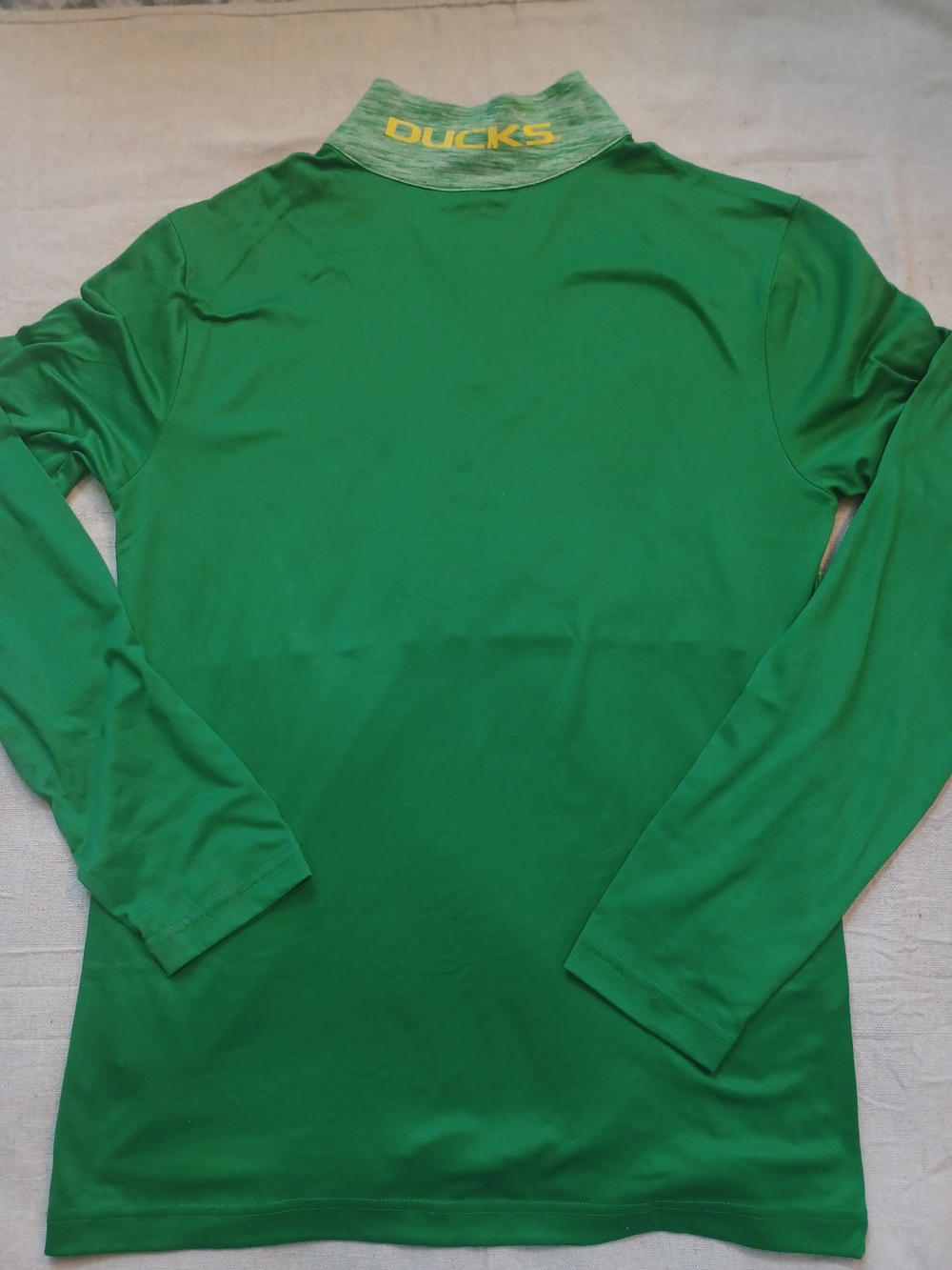 Oregon Ducks Green Quarter-Zip Performance Pullover Men's Size Medium - Picture 5 of 8